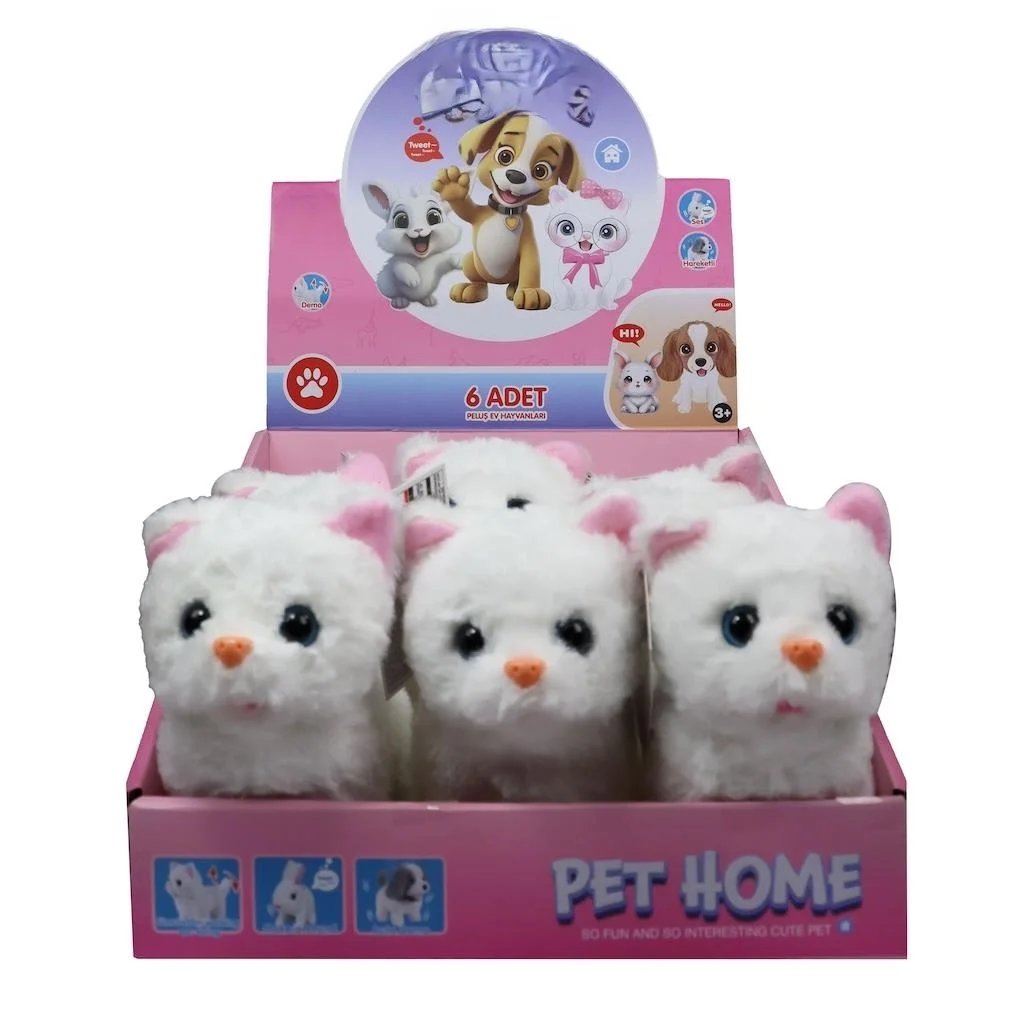 İthalat® VRD10644 PELUŞ EVCİL KEDİ SESLİ VE HAREKETLİ