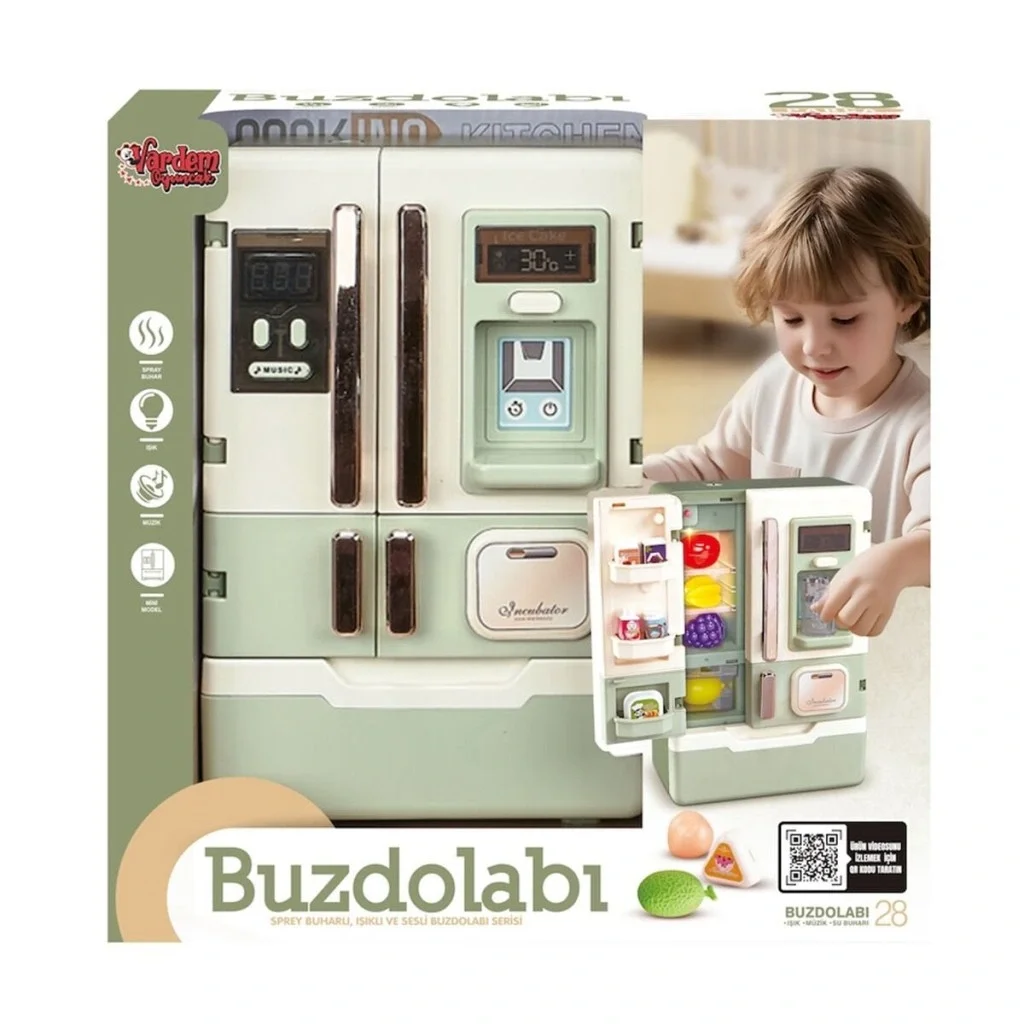 İthalat® VRD10650 IŞIKLI VE SESLİ AKSESUARLI BUZDOLABI