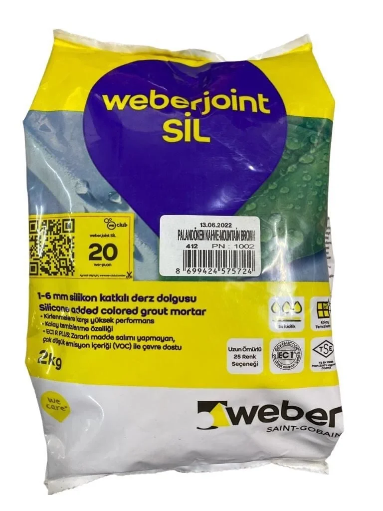 İthalat® Weber Joint Sil 412 ndöken Kahve Derz Dolgu 2 Kg İthalat® Weber Joint Sil 412 ndöken Kahve Derz Dolgu 2 Kg