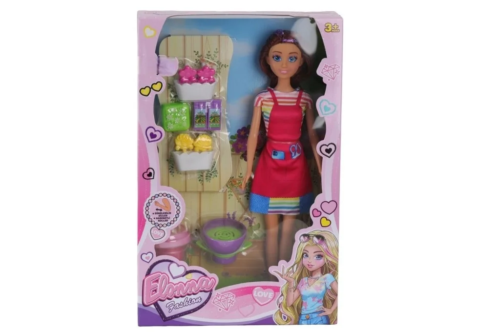 İthalat® WG-661005 KUTULU 29CM AKSESUARLI ÇİÇEKÇİ