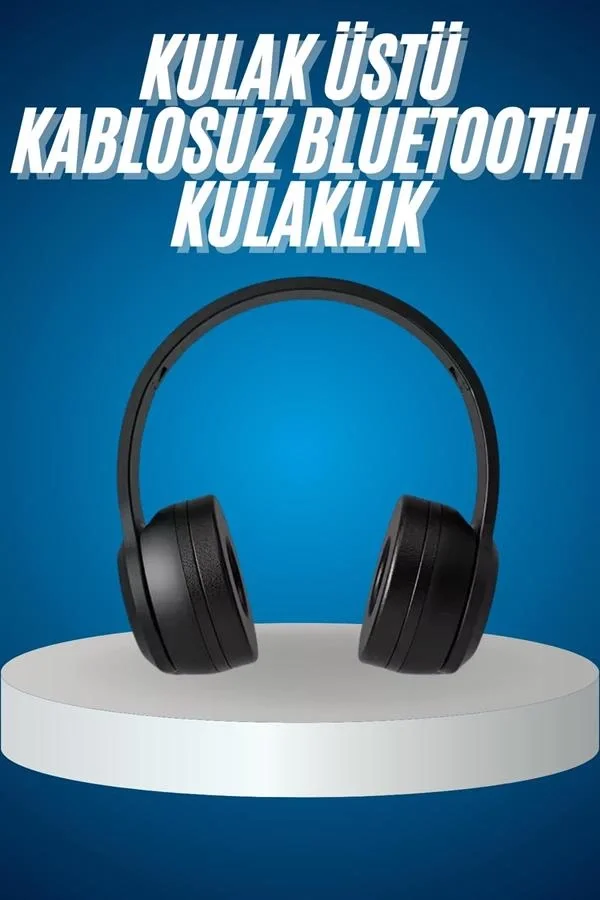 İthalat® Wireless 5.0 Bluetooth Kablosuz Kulaklık ANC Özellikli Kulak Üstü Ayarlanabilir