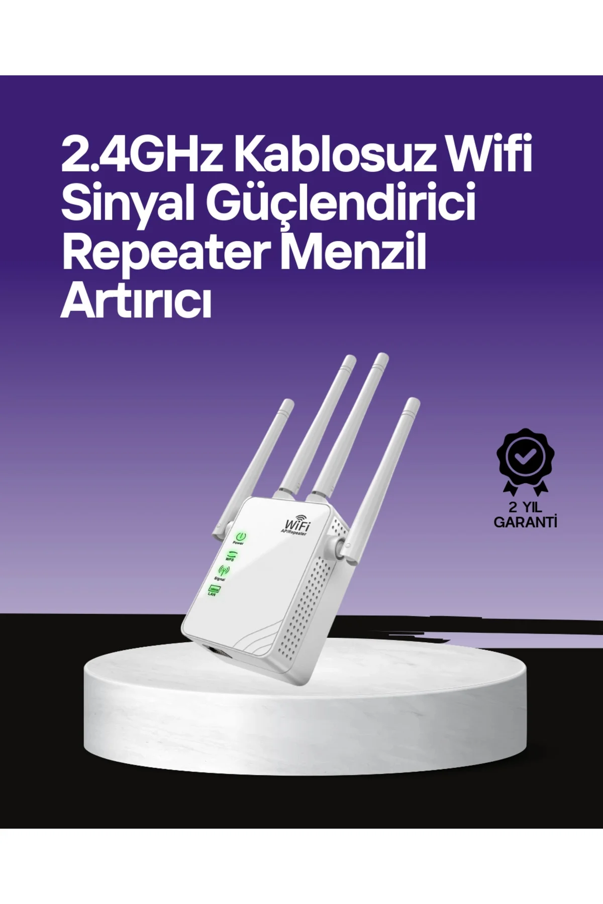 İthalat® Wps Destekli 2.4Ghz + 5Ghz Wifi Sinyal Güçlendirici
