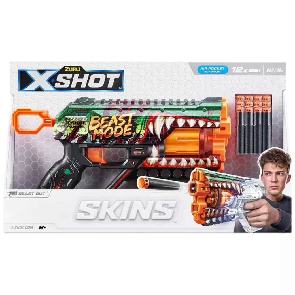 İthalat® X-Shot Skins Griefer Dart Fırlatıcı 12 Dartlı