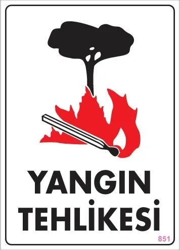 İthalat® Yangın Tehlikesi Uyarı Levhası 25x35 KOD:851 İthalat® Yangın Tehlikesi Uyarı Levhası 25x35 KOD:851