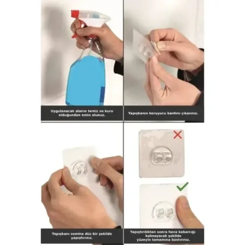 İthalat® Yapışkanlı Duş ve Banyo Rafı