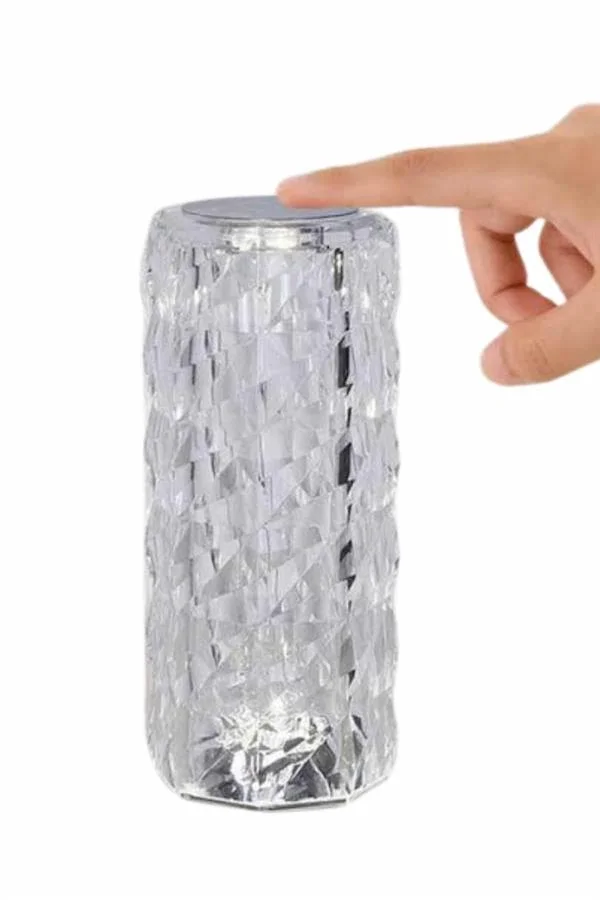 İthalat® Yeni Nesil Modern Kristal Masa ve Gece Lambası Dokunmatik Renk Değiştirebilen