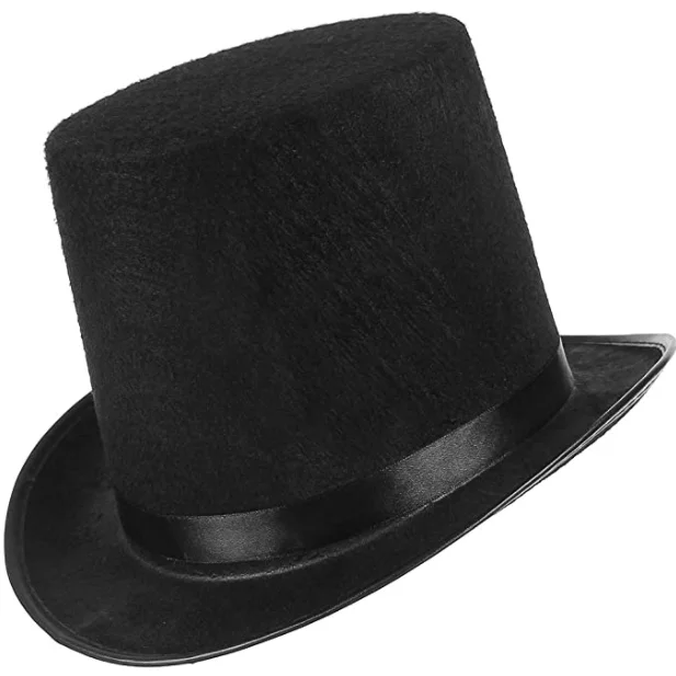 İthalat® Yetişkinler İçin Siyah Renk Ringmaster Sihirbaz Şapkası Silindir Şapka İthalat® Yetişkinler İçin Siyah Renk Ringmaster Sihirbaz Şapkası Silindir Şapka