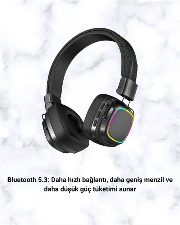 İthalat® Yüksek Ses Kaliteli Kablosuz Kulak Üstü Kulaklık – BT 5.3