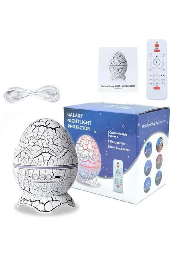 İthalat® Yumurta Şeklinde Su Dalgalı Bluetooth Speaker Lamba Renkli Şarjlı Yeni Nesil