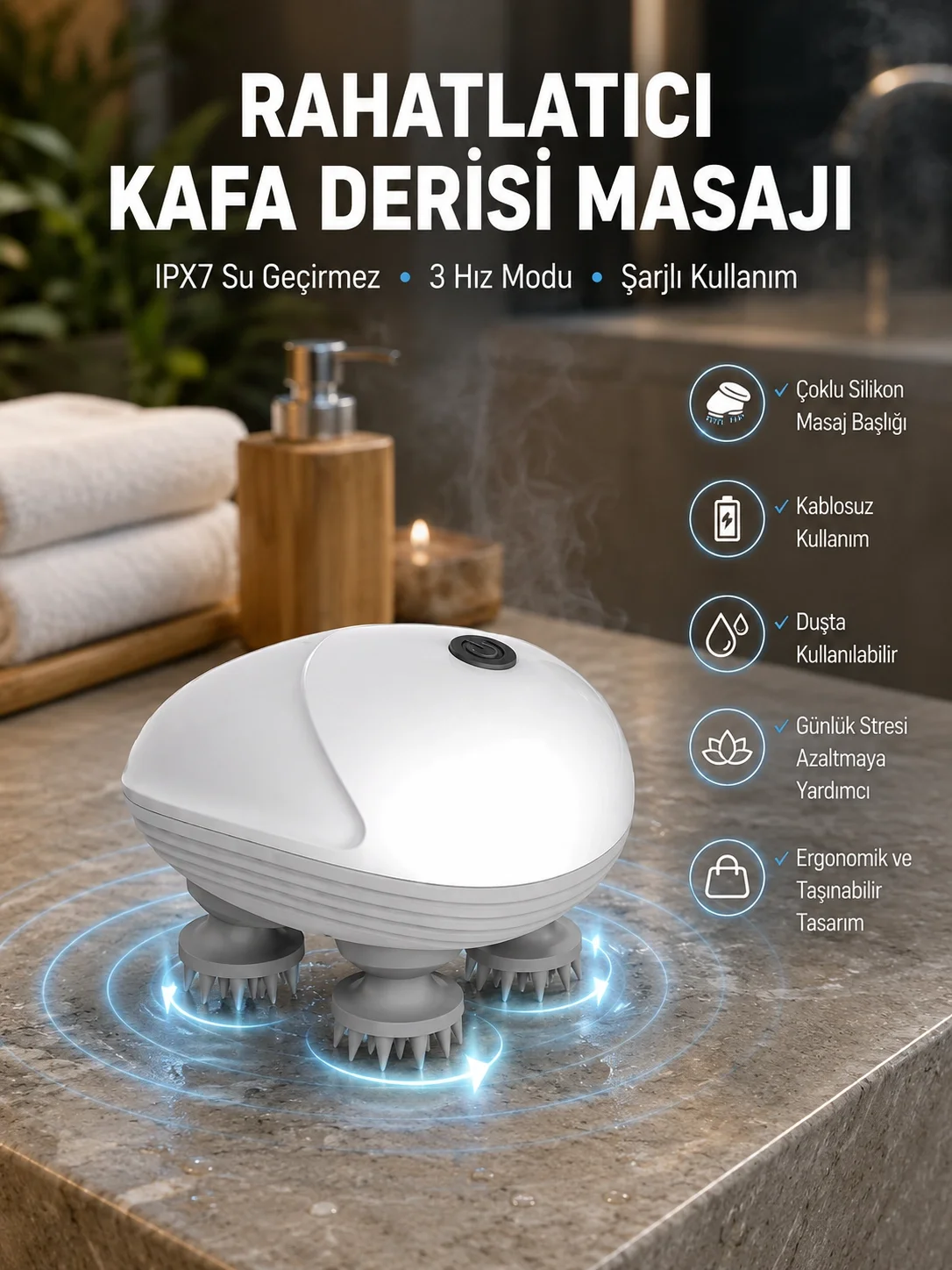 İthalat® Zaman Kontrollü Şarj Cihazı 30W Hızlı Şarj ve Çoklu USB Çıkışı Yeni Nesil