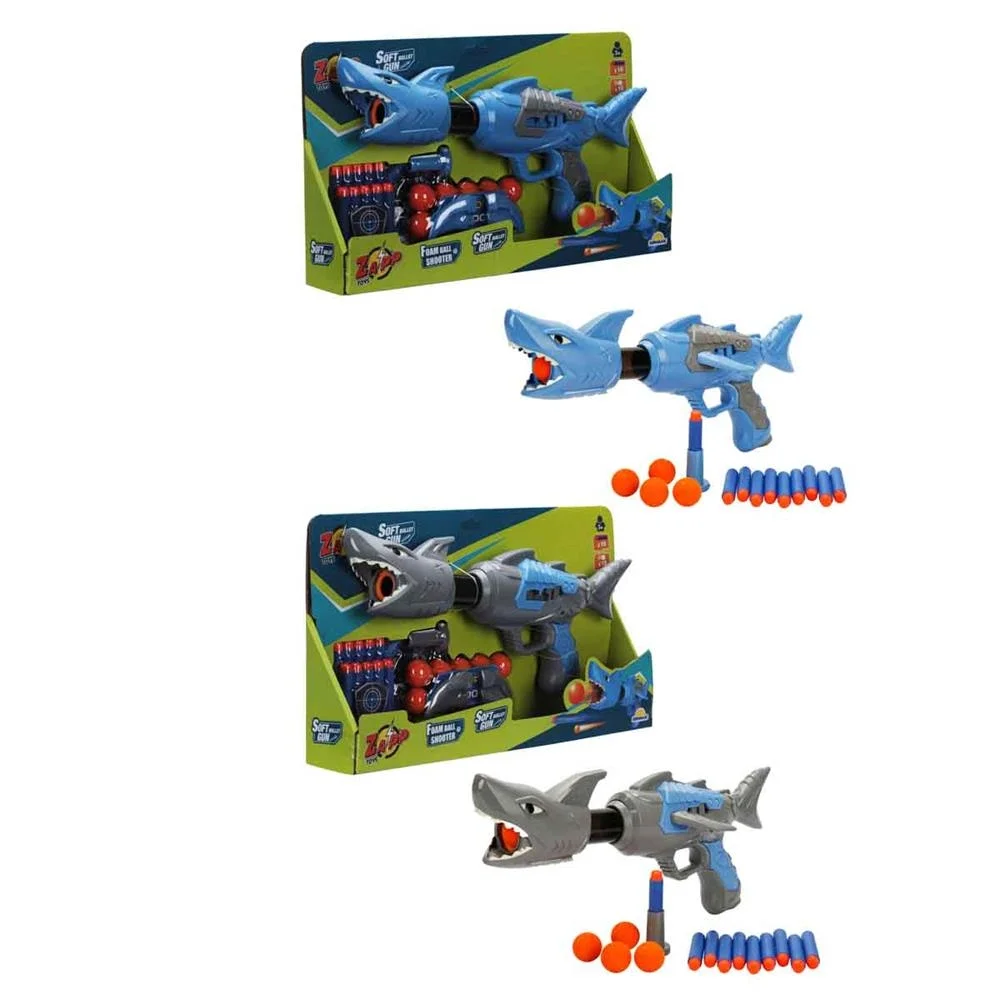 İthalat® ZAP SİLAH SÜNGER TOP ATAN SHARK 2İN 10TOP
