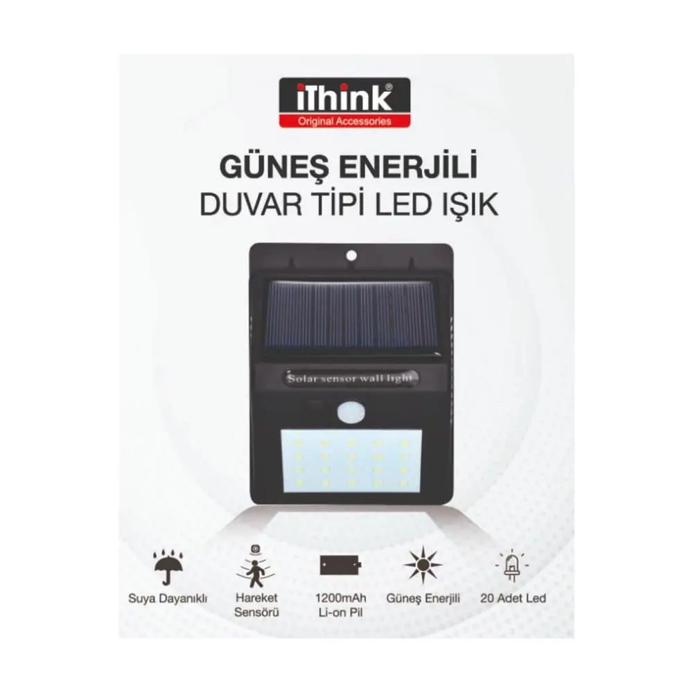 Ithink Güneş Enerjili Led Aydınlatma Dış Mekan