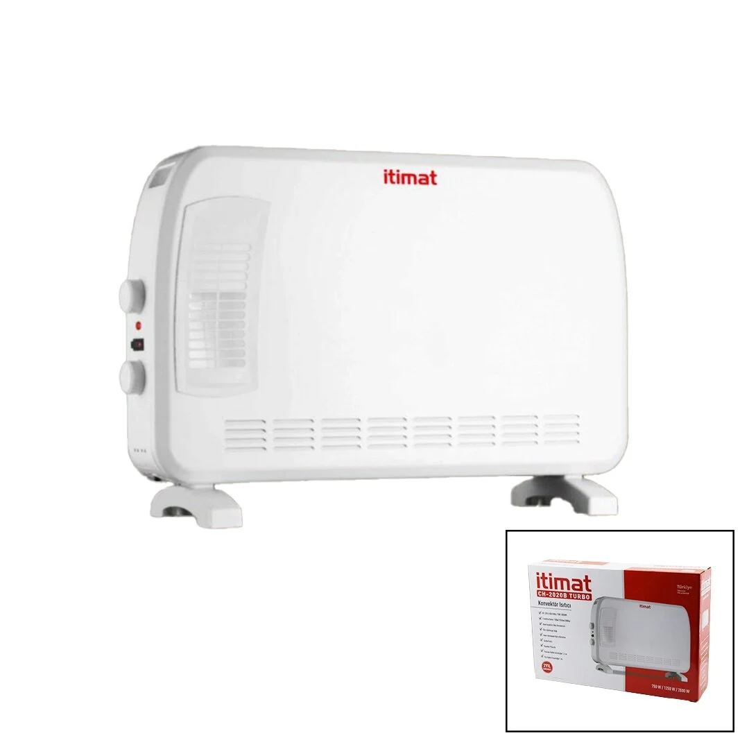 İtimat Ch-2020b Büyük Boy Konvektör Isıtıcı - Soba Elektrikli Turbo Isıtma 3-kademe Isı Ayarlanabilir Termostat=750-1250-2000w Bx40 Fiyatı, Yorumları ve Özellikleri