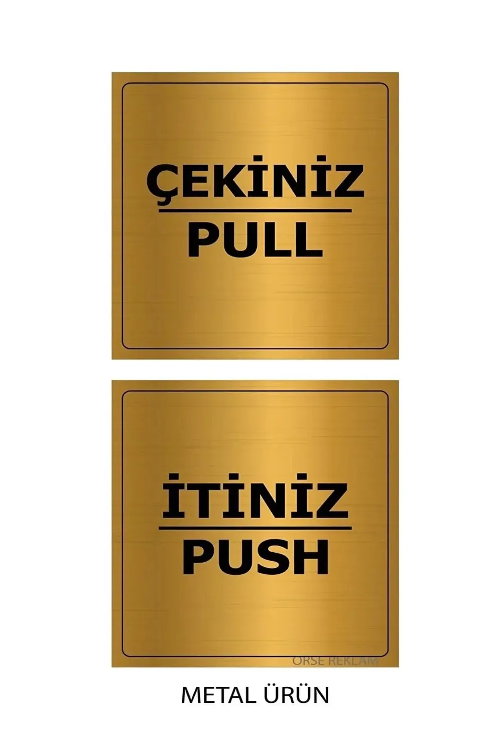 Itiniz Çekiniz Yazısı Metal