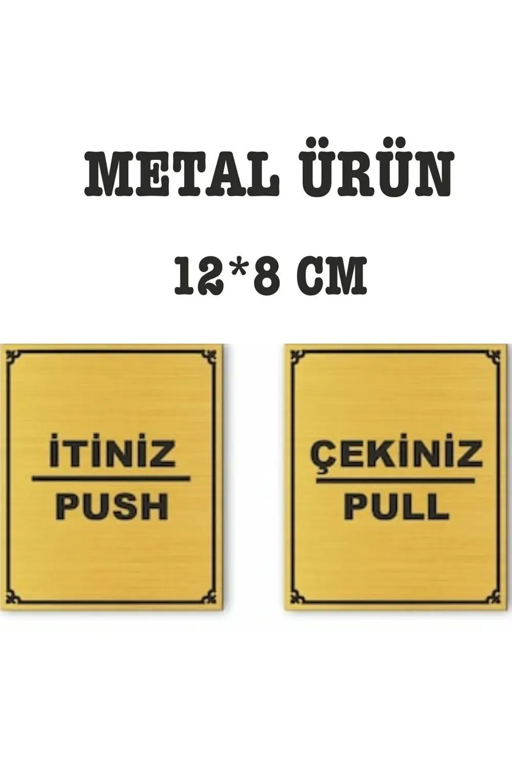 Itiniz Çekiniz Yazısı Metal