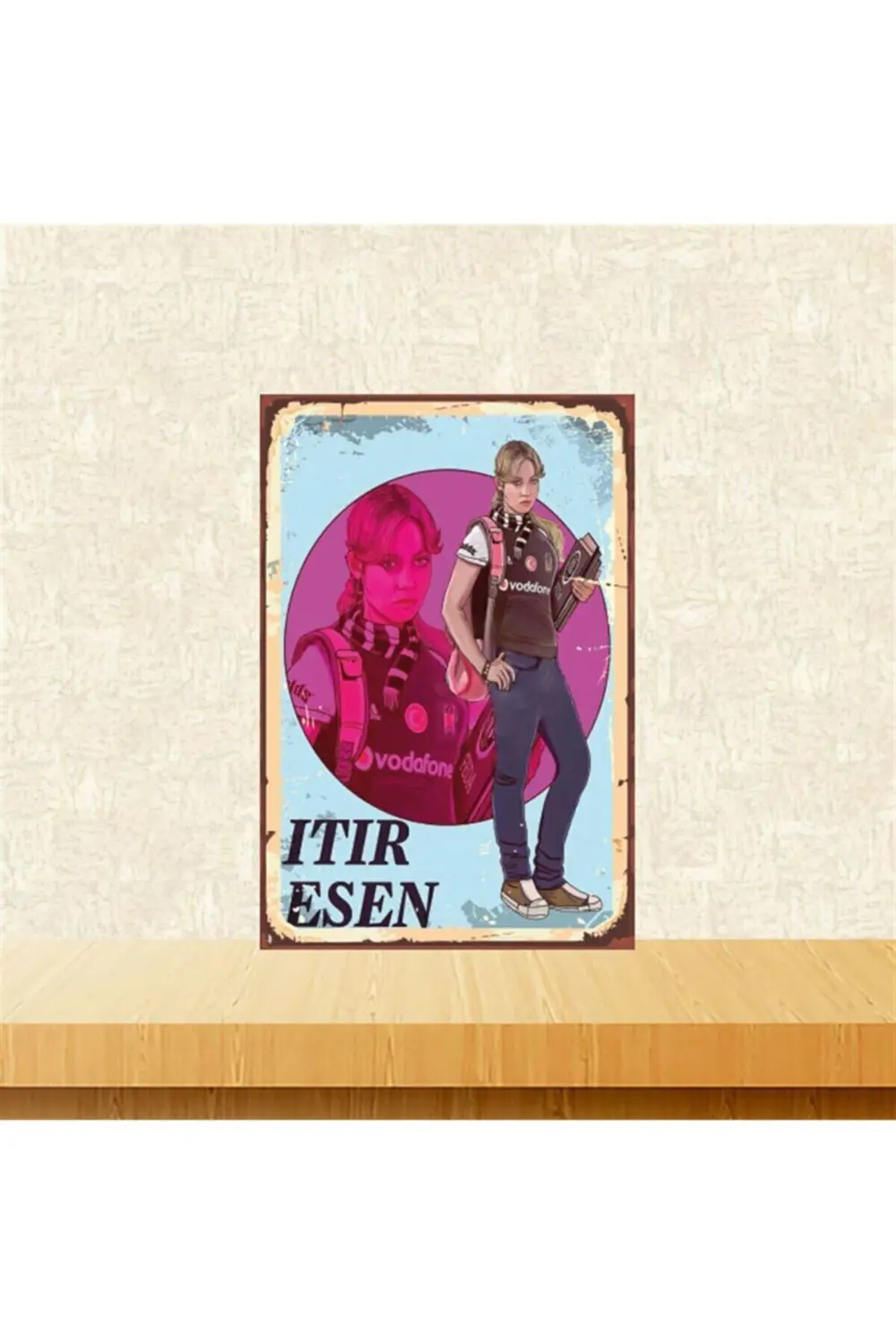 Itır Esen 20-30 Cm Retro Ahşap Tablo Tkfx4924