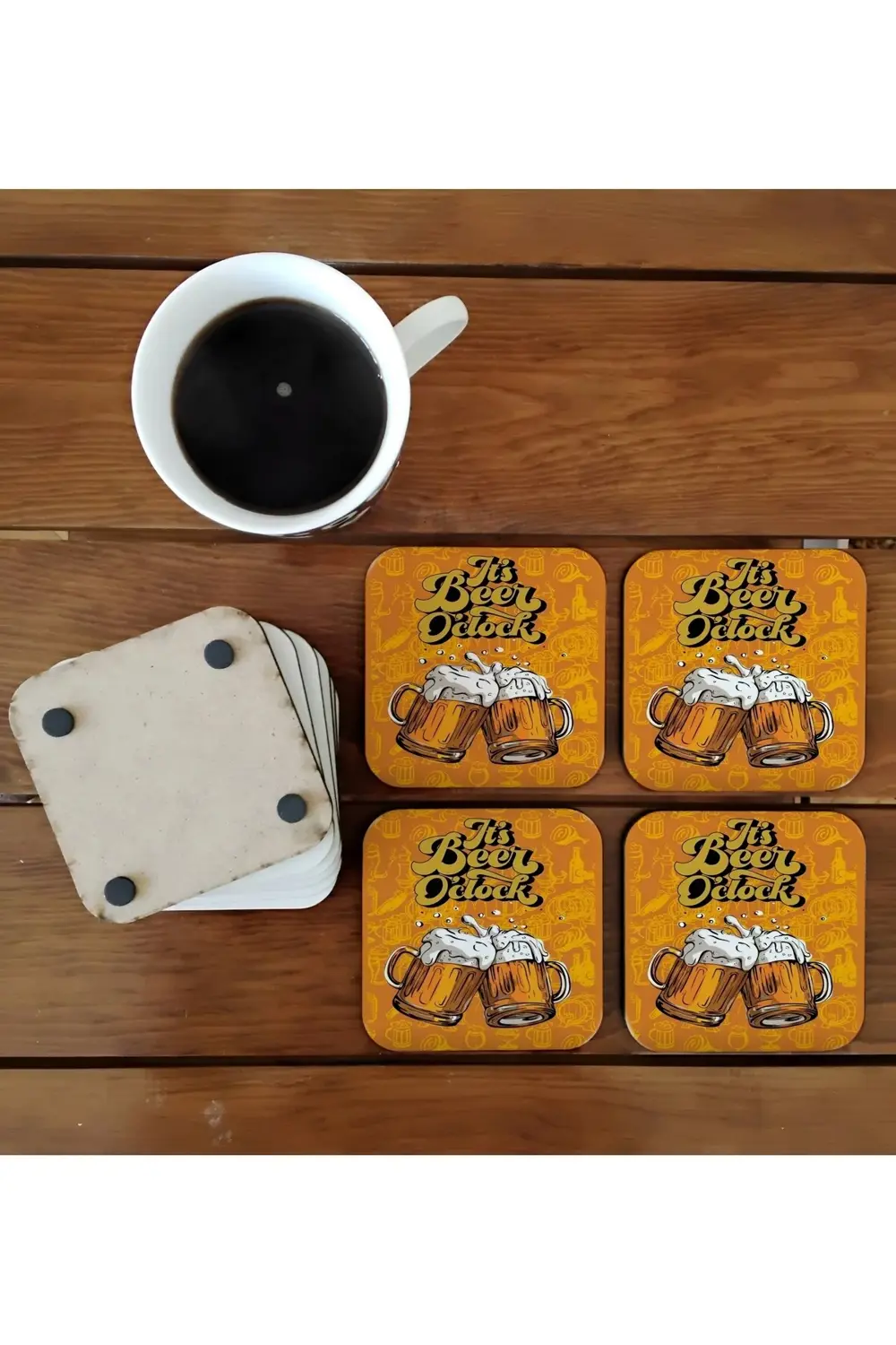 It's beer time - cheers - şerefe - soğuk içecek - bar komik ahşap