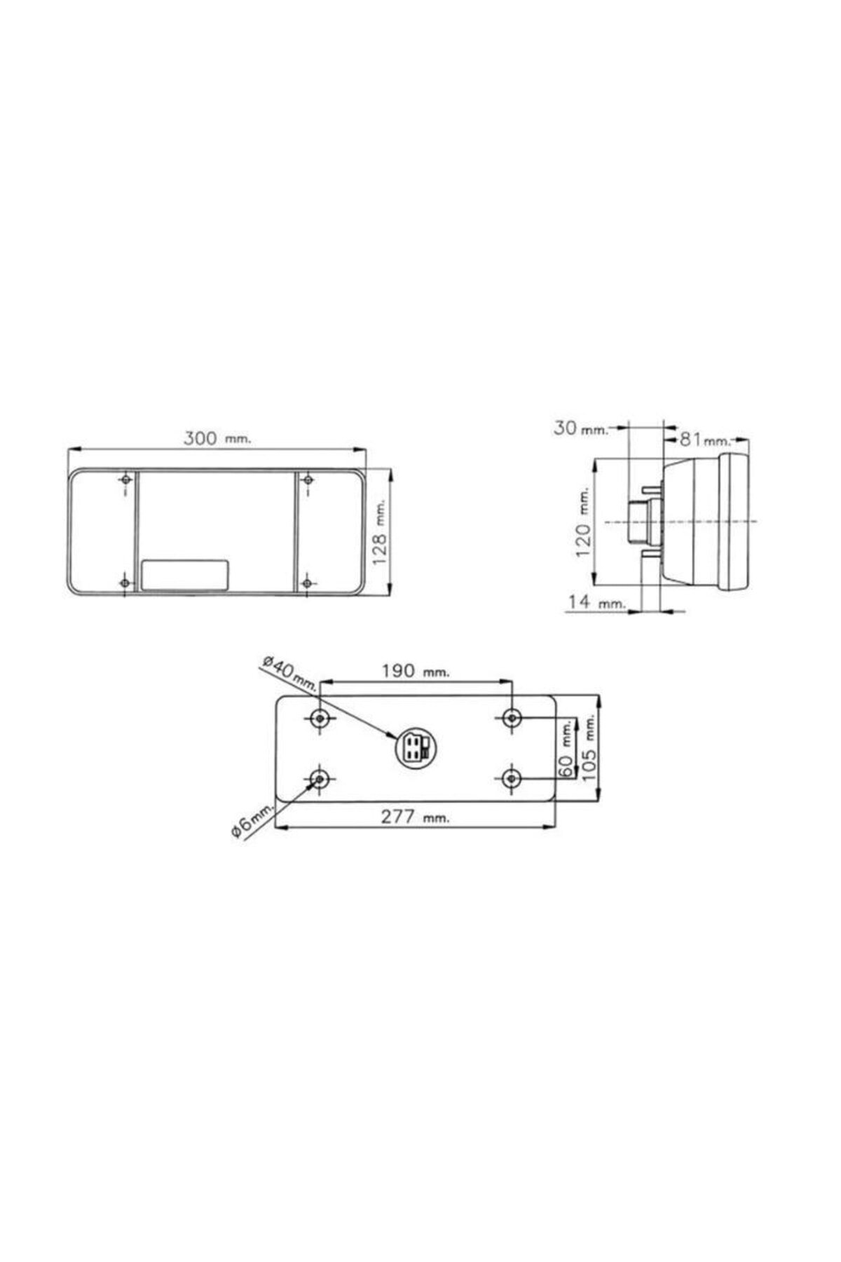 Sertplas İveco Fiat 50 Nc Sag + Sol Arka Stop Lambasi Takimi Soketli 54976