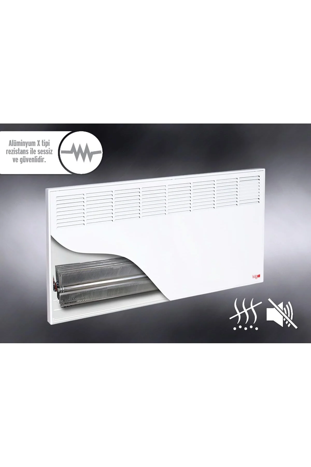 İvigo Elektrikli Panel Konvektör Isıtıcı Manuel 2500 Watt Beyaz E