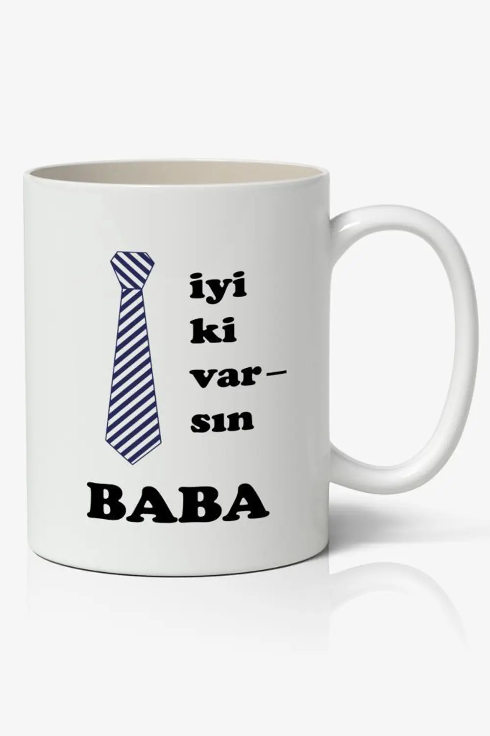 İyi ki varsın BABA Babalar Günü Baskılı Kupa Bardak Baskılı Kahve