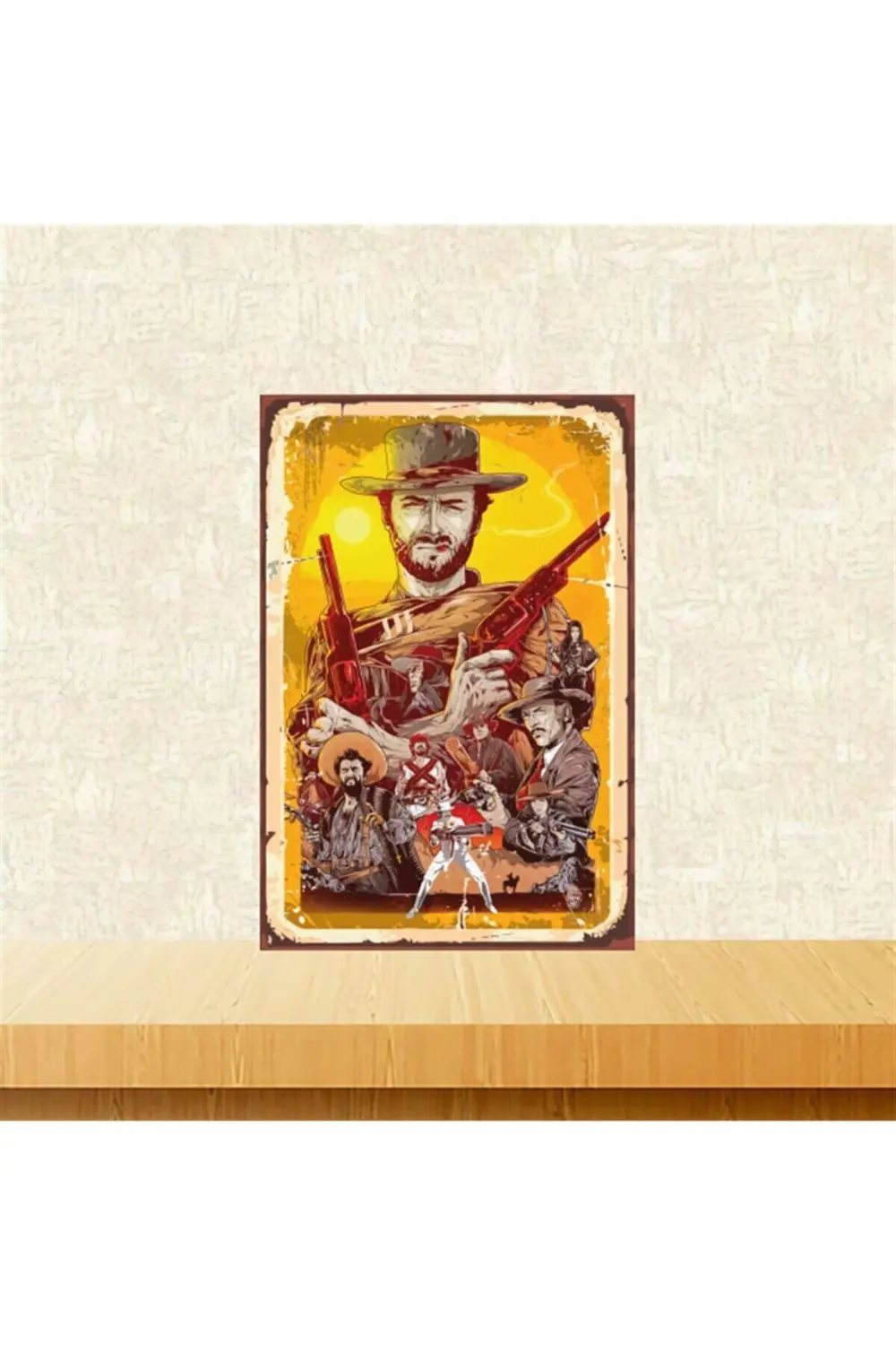 Iyi Kötü Ve Çirkin Oyuncuları 20-30 Cm Retro Ahşap Tablo Tkfx5140 Fiyatı, Yorumları ve Özellikleri