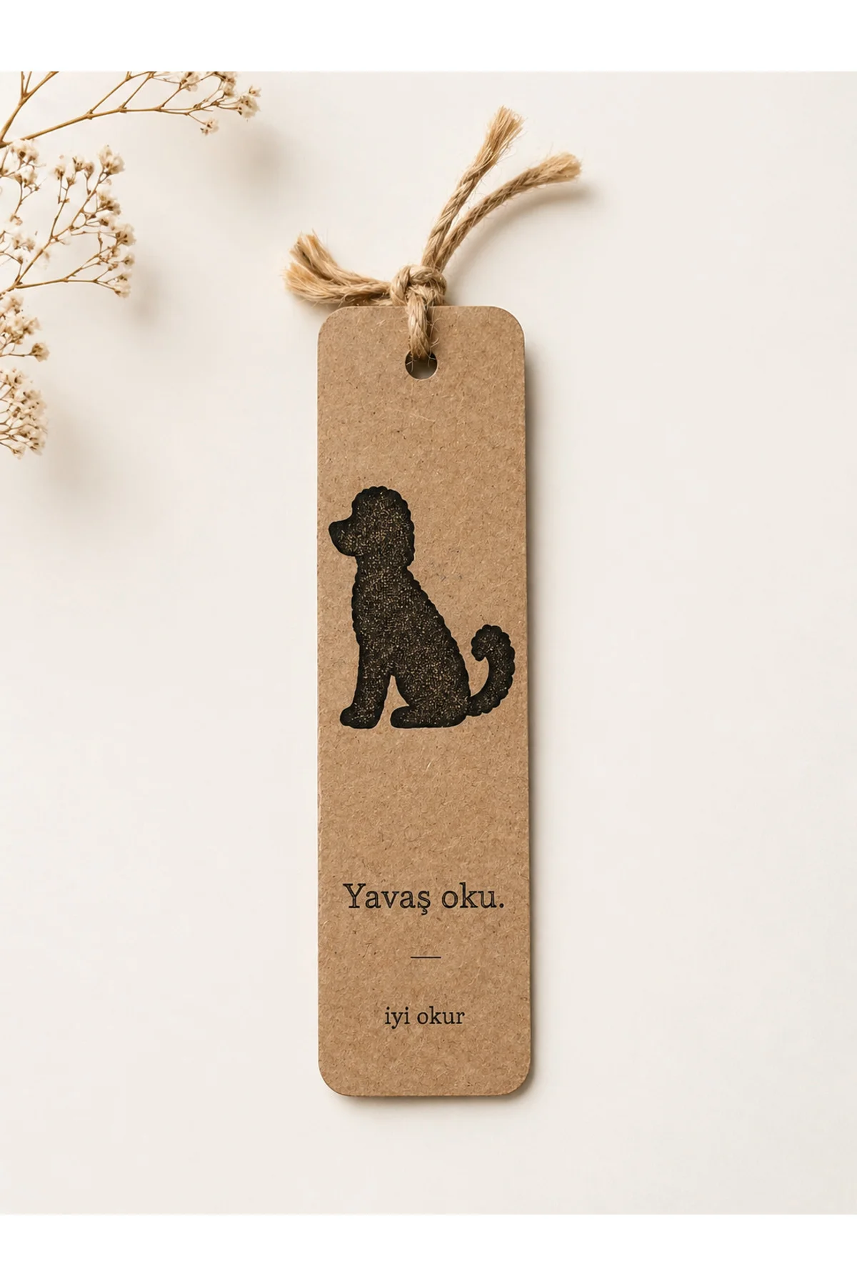 İyi Okur Köpekli Ahşap Kitap Ayracı İyi Okur Köpekli Ahşap Kitap Ayracı