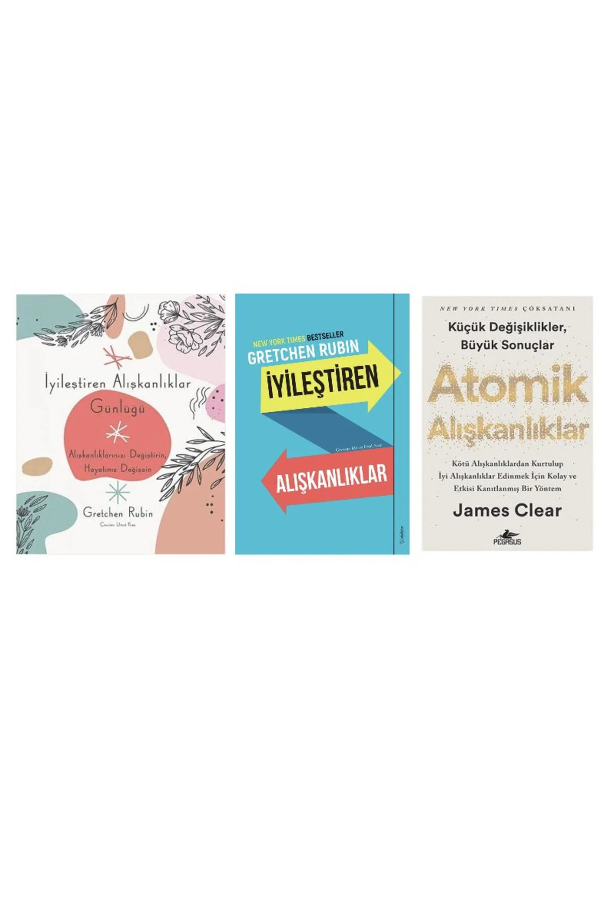 iyilestiren aliskanliklar gunlugu+ iyilestiren aliskanliklar+ atomik aliskanliklar=(3kitap)