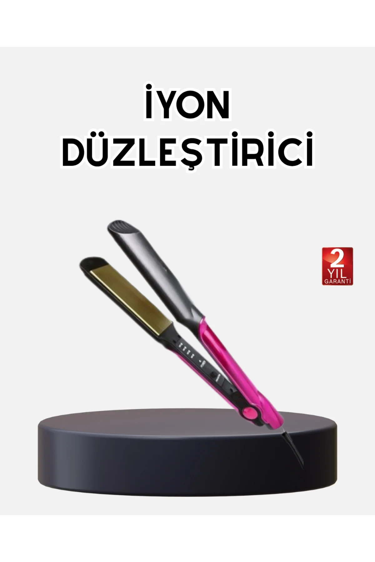 İyonik Saç Düzleştirici – 220°C Isıya Kadar Çıkan, LED Göstergeli