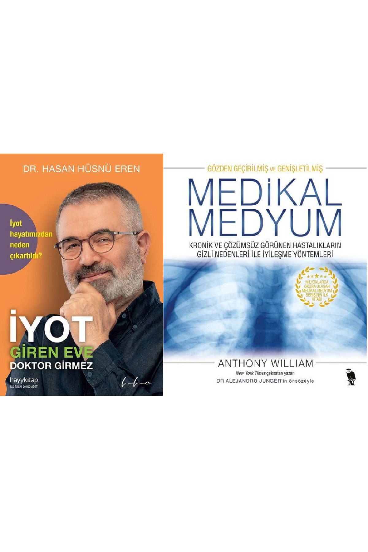 İyot Giren Eve Doktor Girmez + Medikal Medyum 2 Kitap Set