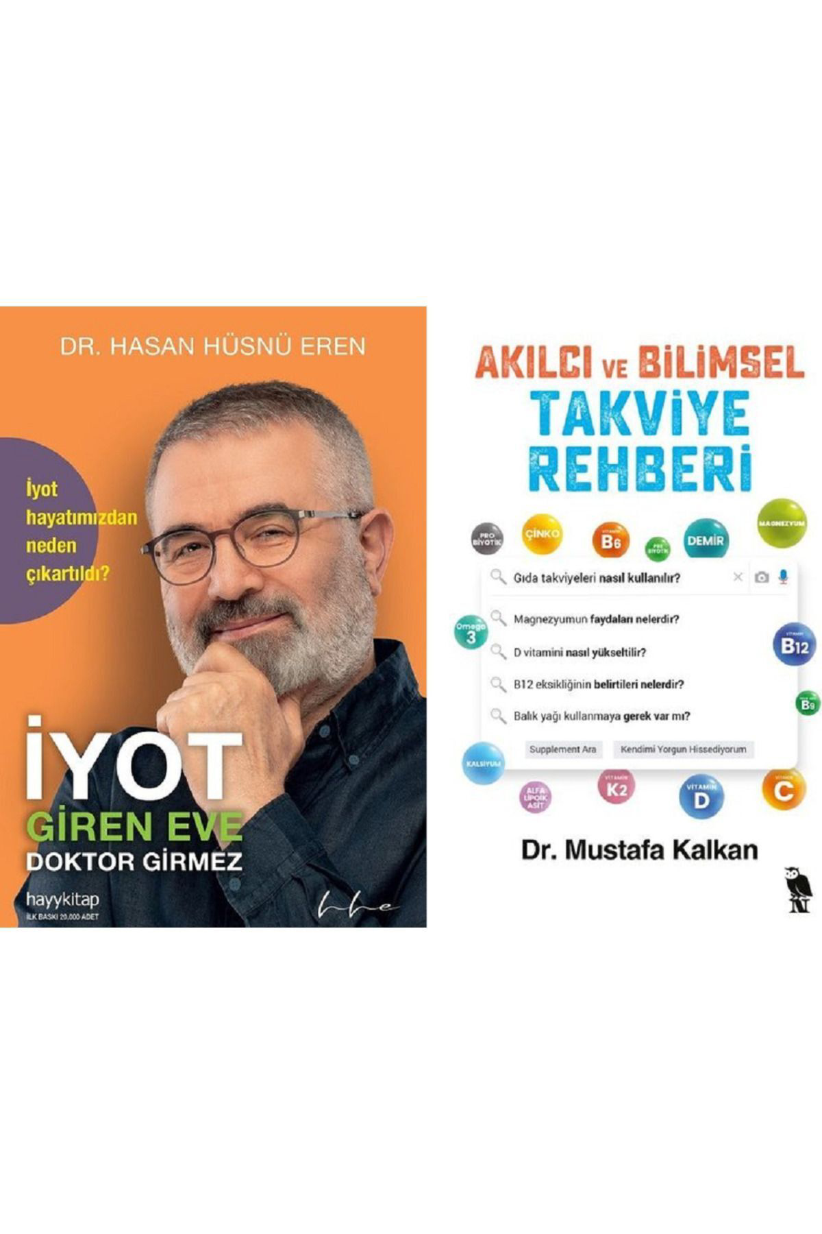 Hayykitap İyot Giren Eve Doktor Girmez + Akilci Ve Bilimsel Takviye Rehberi 2 Kitap Set