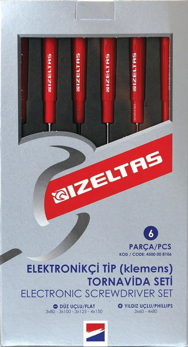 İzeltaş 4500 Elektronikçi TipTornida Seti 6 Parça