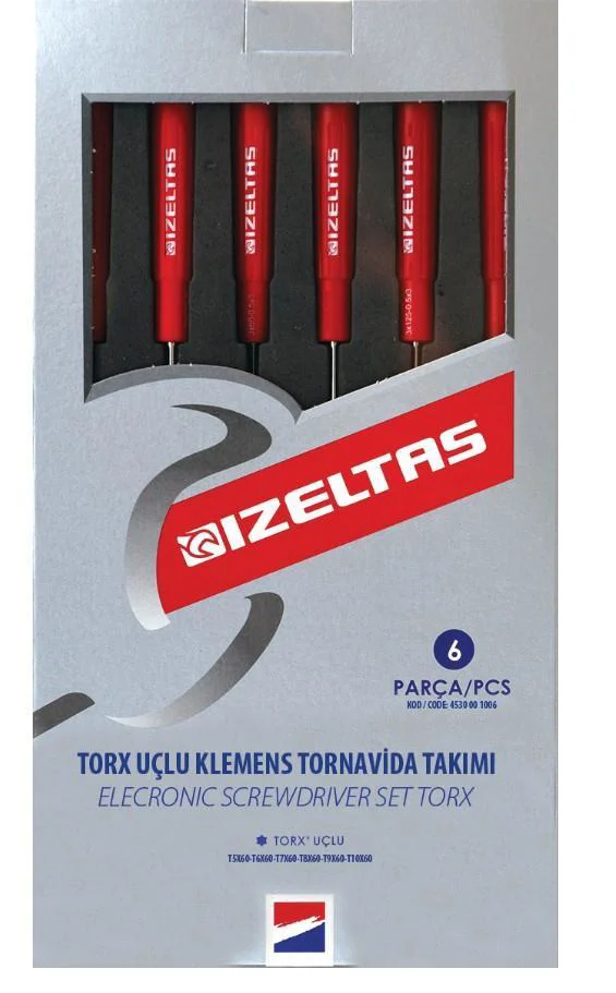 İzeltaş 4530 Elektronikçi Torx Tornida Seti 6 Parça