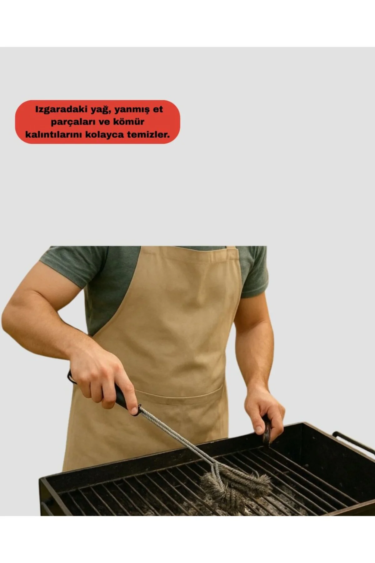 Izgara Ve Barbekü Temizleme Fırçası Dayanıklı Tasarım