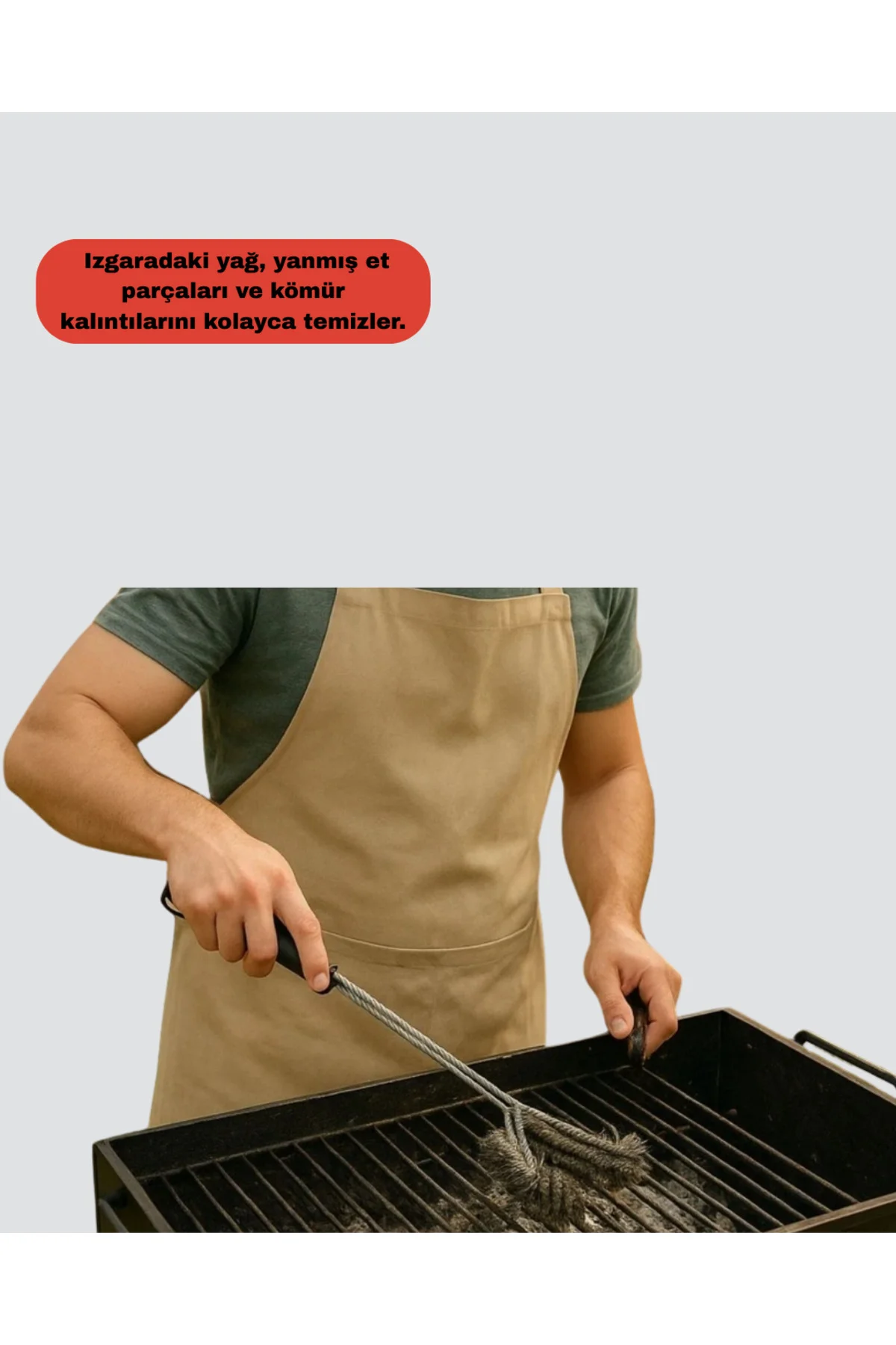 Izgara ve Barbekü Temizleme Fırçası Dayanıklı Tasarım - ayr7608-5216