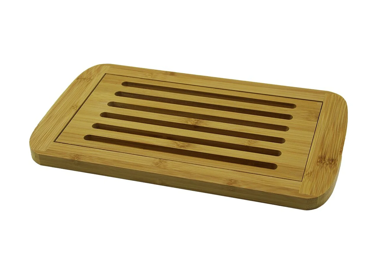 Izgaralı - Hazneli Ahşap Bambu Kesim Panosu 21x36cm 5224 Diğer