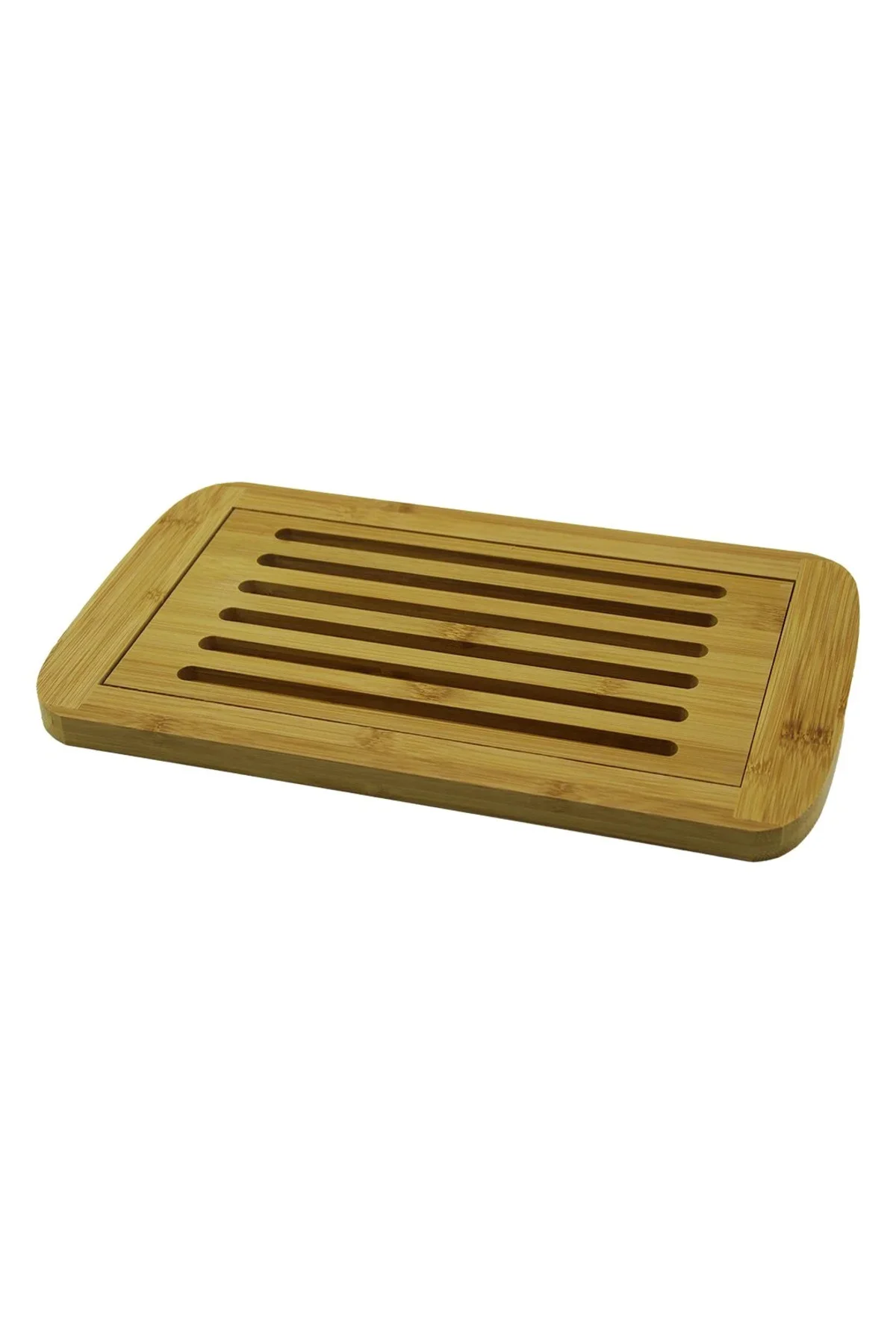 Izgaralı - Hazneli Ahşap Bambu Kesim Panosu 21X36CM Izgaralı - Hazneli Ahşap Bambu Kesim Panosu 21X36CM