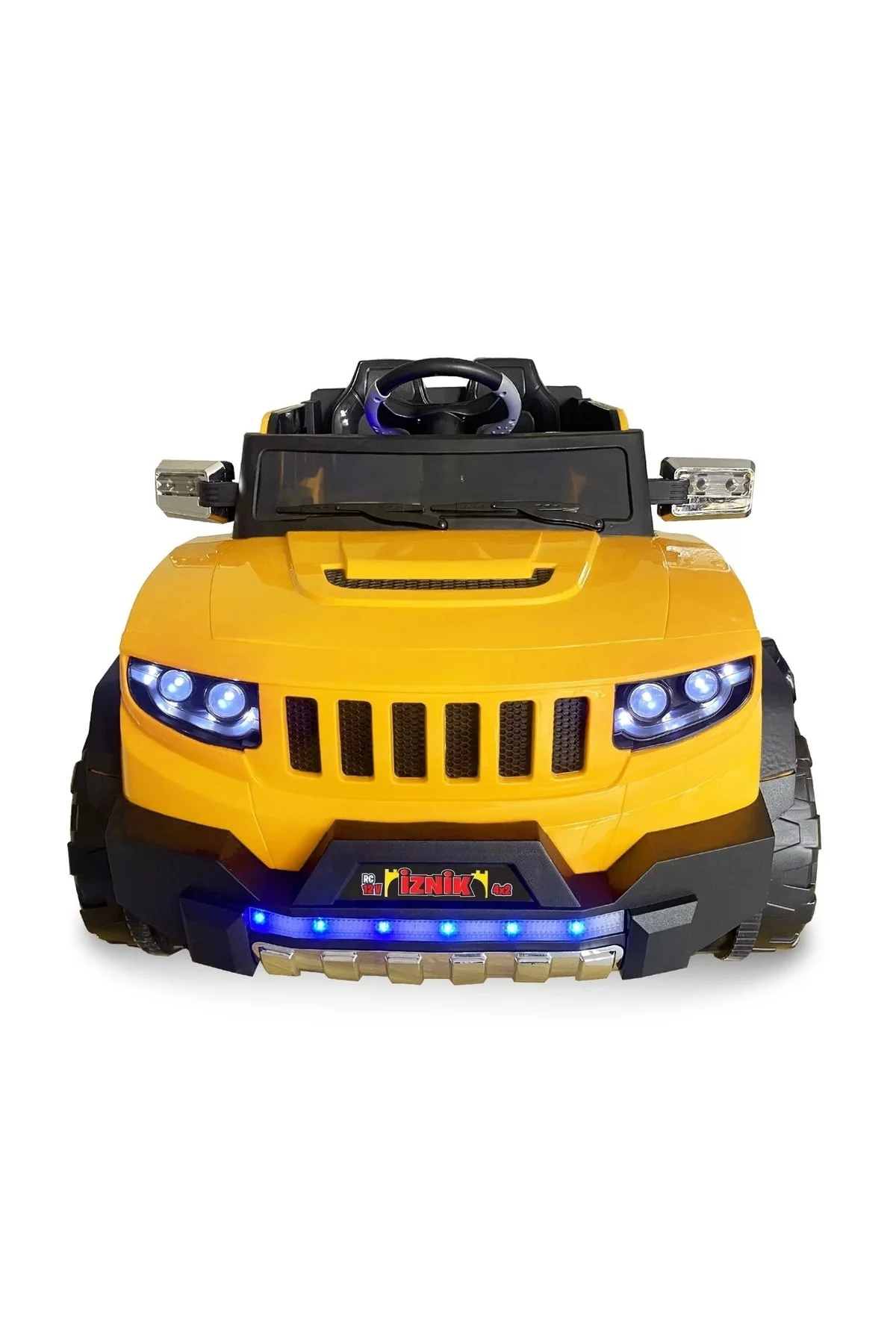 Iznik Kumandalı Akülü Araba Akülü Jeep 12v 4x2 / Sarı
