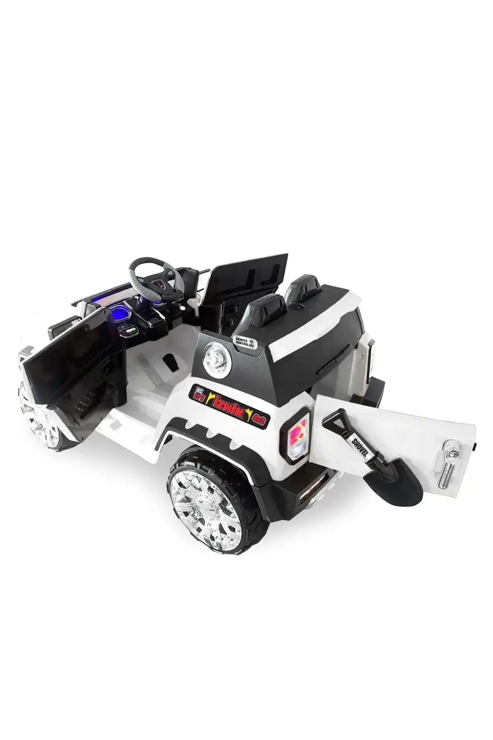 Iznik Kumandalı Akülü Araba Akülü Jeep 12v 4x2 / Beyaz