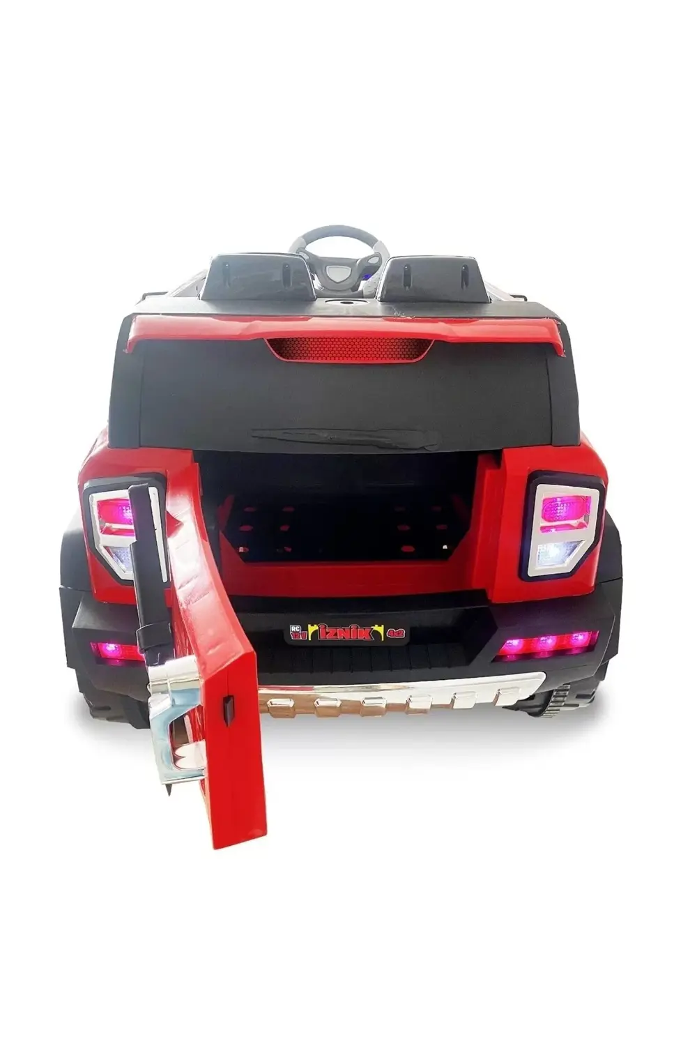 Iznik Kumandalı Akülü Araba Akülü Jeep 12v 4x2 / Kırmızı
