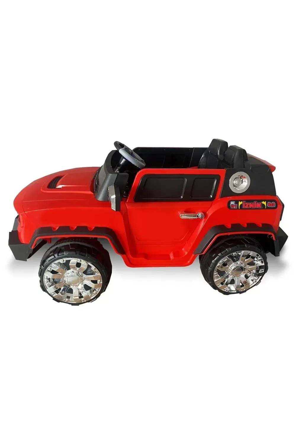 Iznik Kumandalı Akülü Araba Akülü Jeep 12v 4x2 / Kırmızı