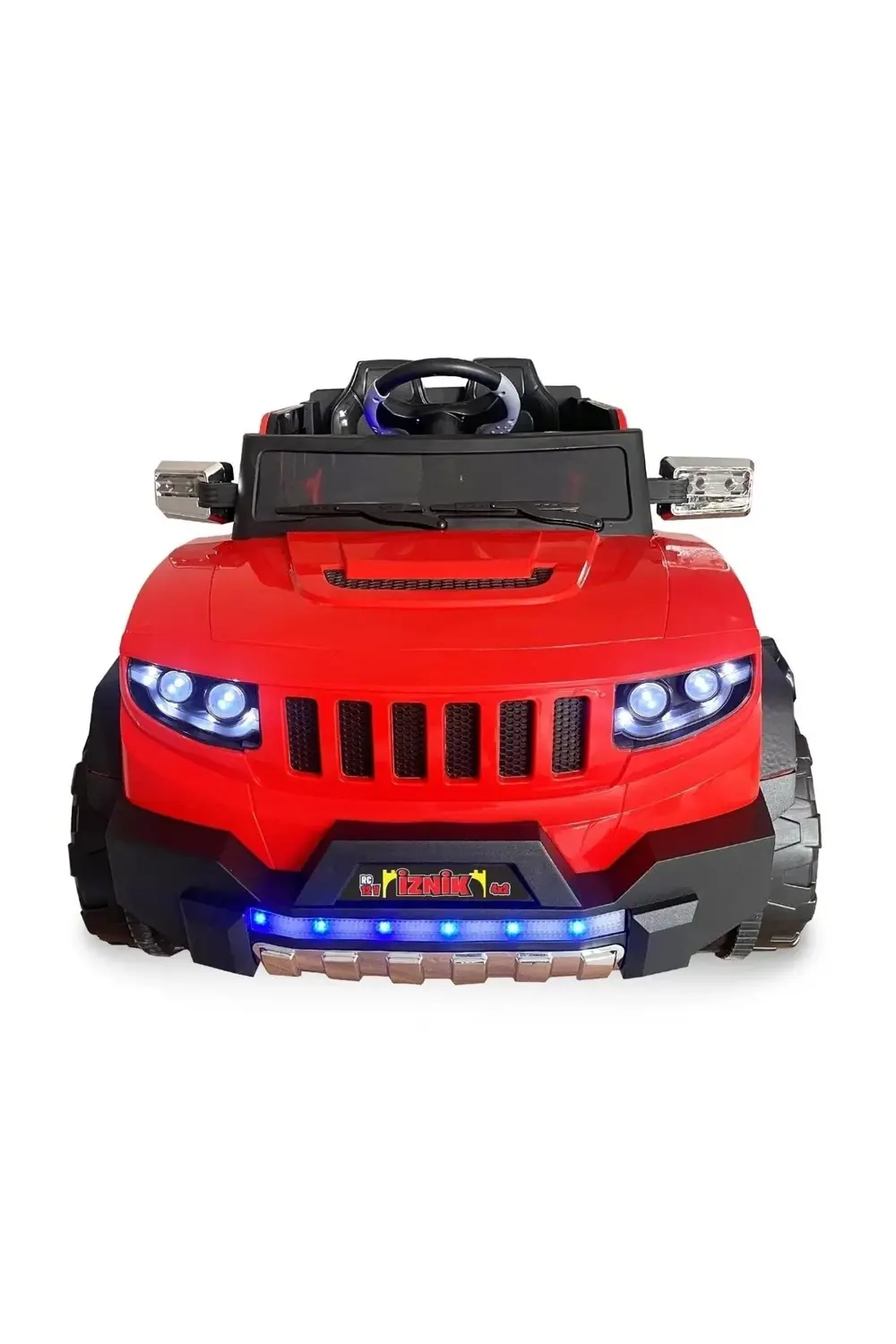 Iznik Kumandalı Akülü Araba Akülü Jeep 12v 4x2 / Kırmızı