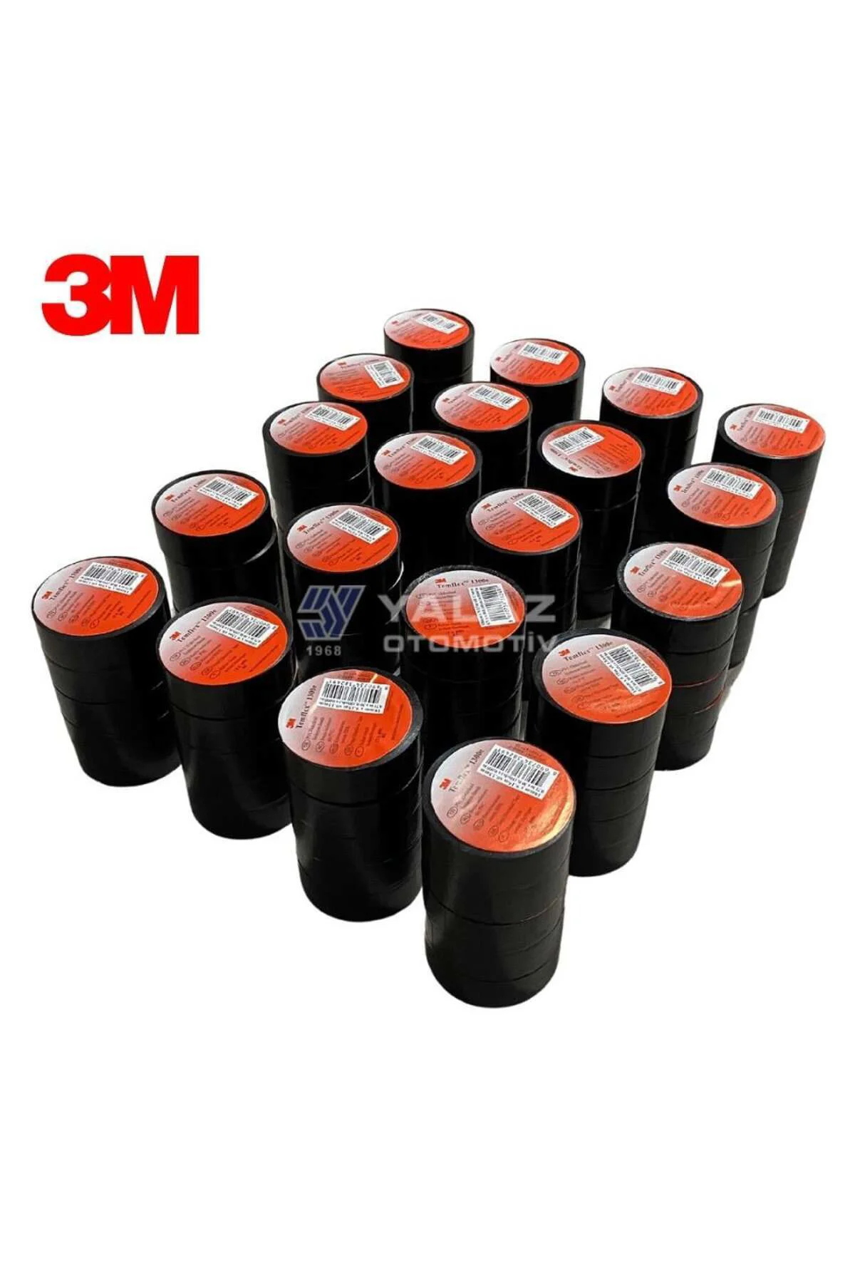 İZOLE BANT 18 MM SİYAH (KIRMIZI ETİKET) (100 ADET)