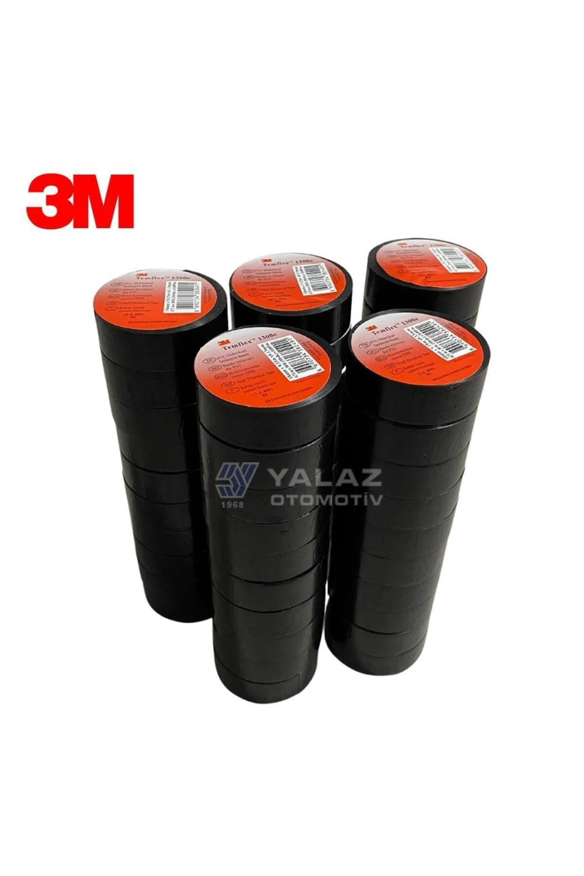 İZOLE BANT 18 MM SİYAH (KIRMIZI ETİKET) (50 ADET)