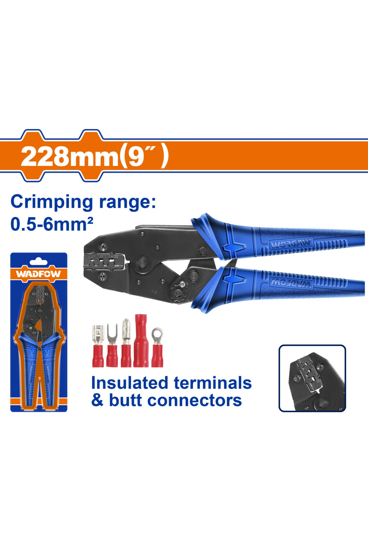 İzoleli Pabuç Sıkma Pensesi 0.5-6 mm2 NMS HIRDAVAT Yüksek Kalite