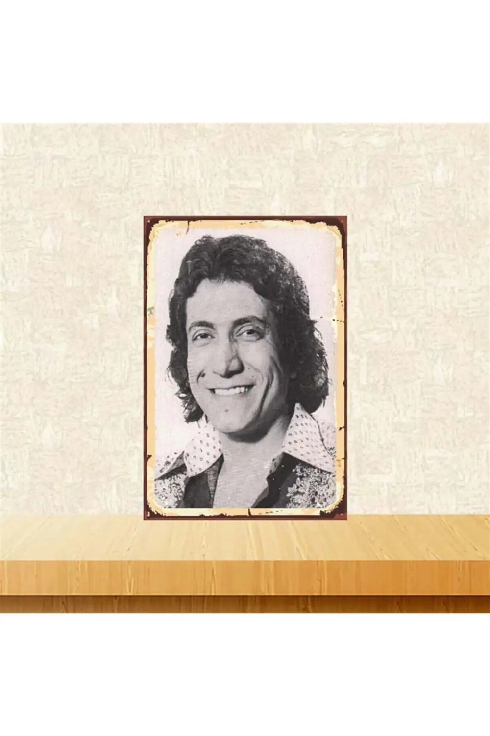 Izzet Altınmeşe 20-30 cm Retro Ahşap Poster Tkfx3879