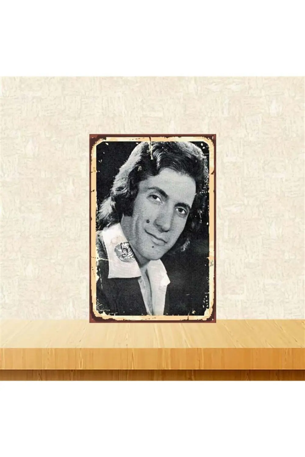 İzzet Altınmeşe Retro Ahşap Poster 20x30 cm Tkfx3729