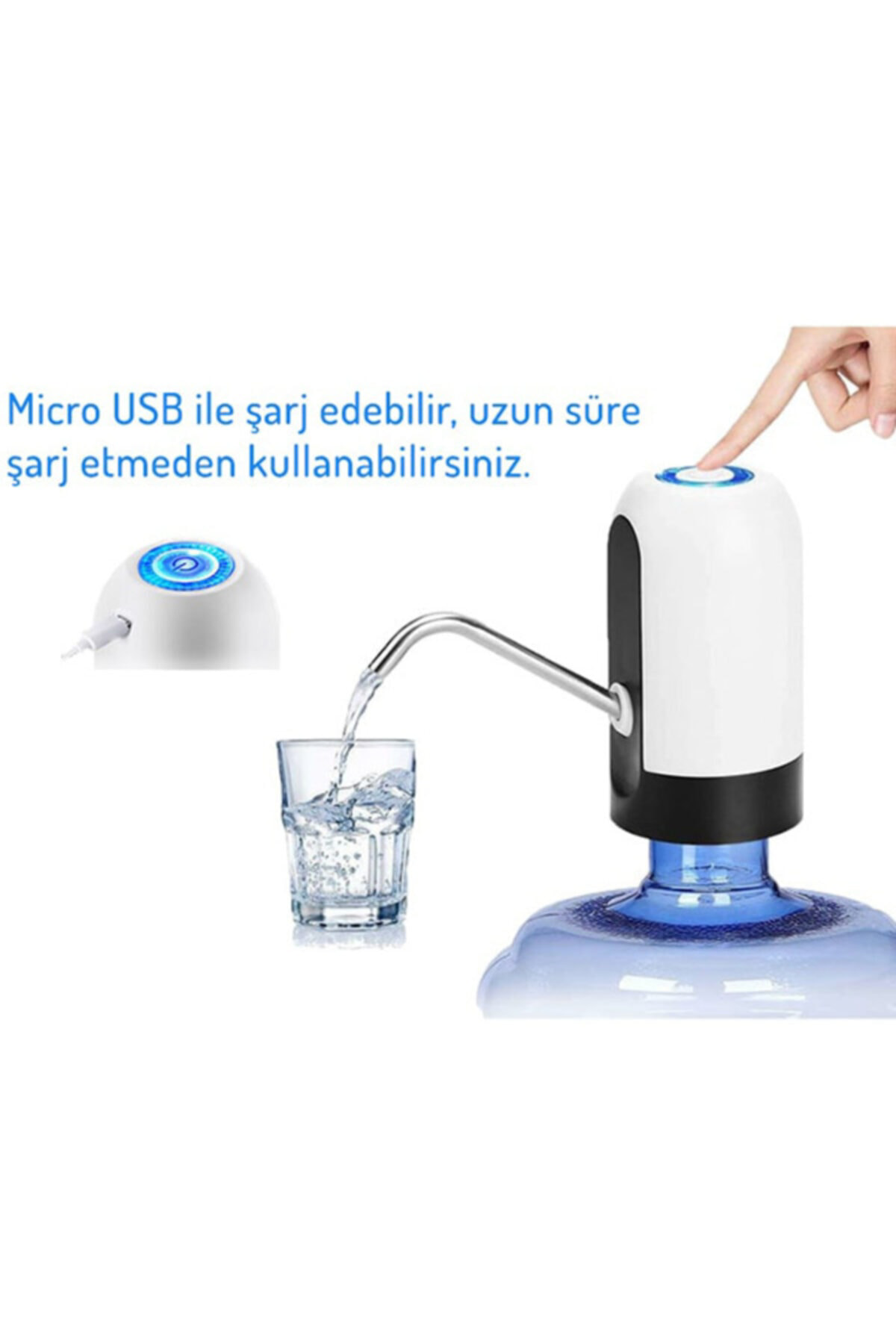 J-45 Starmax Usb Ile Şarj Edilebilir Elektrikli Otomatik Damacana