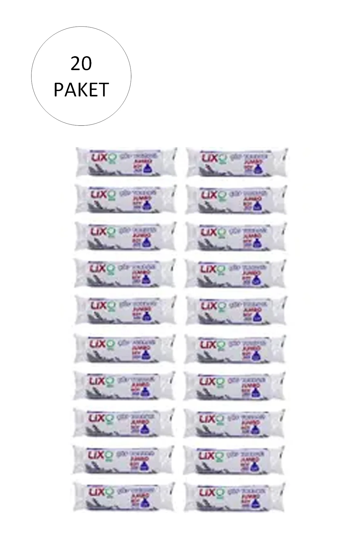 J-650 Boy Çöp Torbası 80 X 110 Cm 10 Lu Rulo X 20 Paket = 200 At (SİYAH)