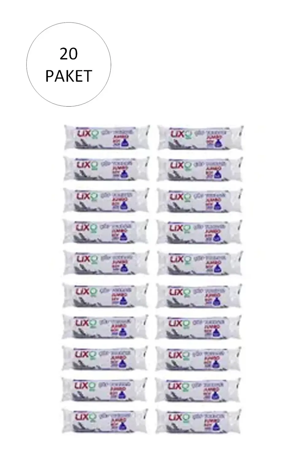 J-650 Boy Çöp Torbası 80 X 110 Cm 10 Lu Rulo X 20 Paket = 200 At