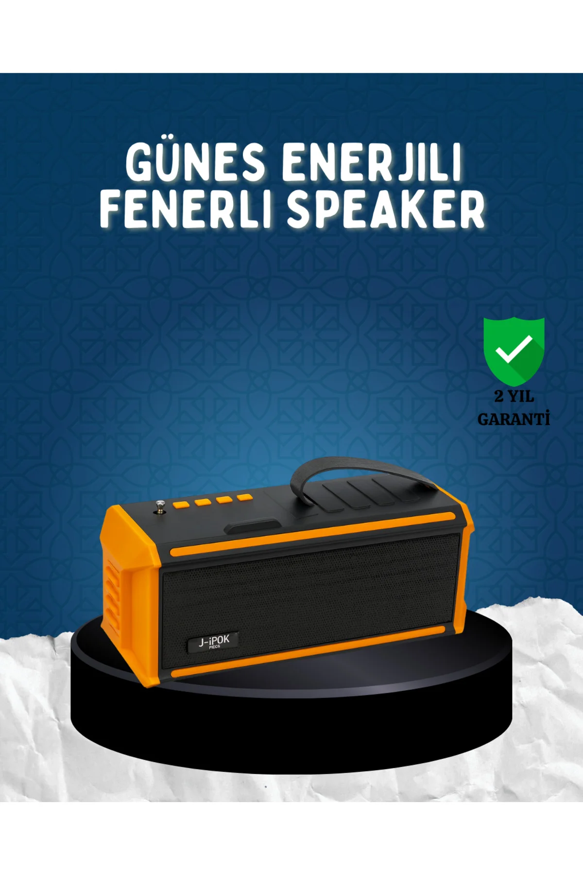 J-IPOX P520 Bluetooth Hoparlör 8W Güçlü Ses Solar Şarj FM Radyo - ayr4056-9345